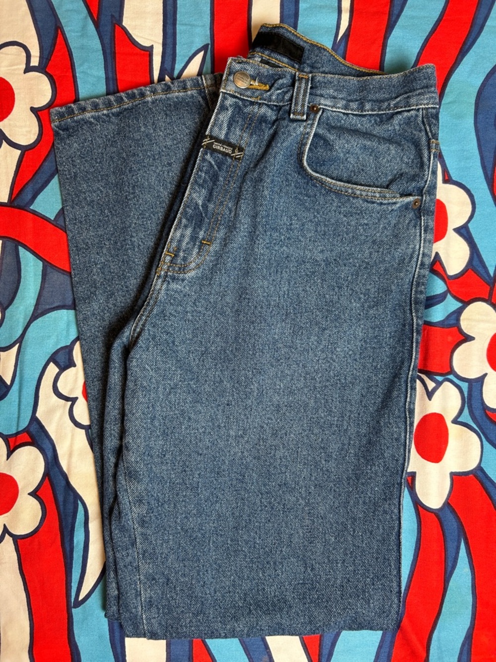Vintage Marithe Francois Girbaud High-Rise Tapered  Blue Jeans